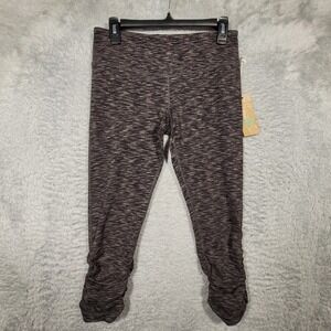 Scorpio Sol Space Dye Ruched Cropped Leggings Womens Medium‎ Yoga Pants